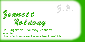 zsanett moldvay business card